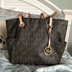 Michael Kors signature brown tote